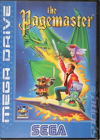 Pagemaster, The - Sega Megadrive Cover & Box Art