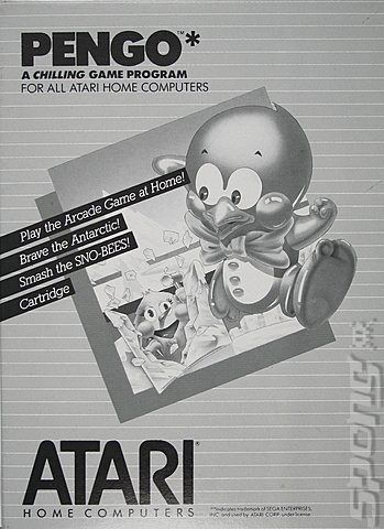 Pengo - Atari 400/800/XL/XE Cover & Box Art
