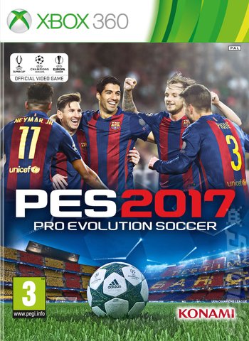 PES 2017 - Xbox 360 Cover & Box Art
