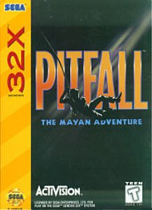 Pitfall: The Mayan Adventures - Sega 32-X Cover & Box Art