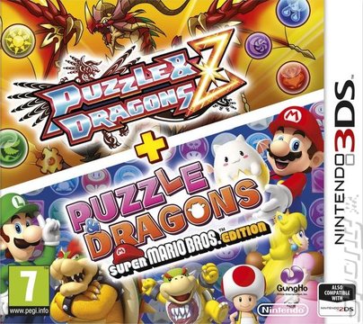 Puzzle & Dragons Z + Puzzle & Dragons: Super Mario Bros. Edition - 3DS/2DS Cover & Box Art
