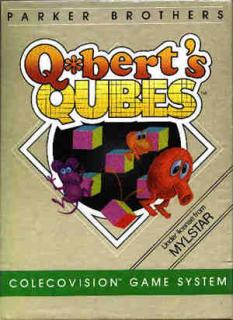 Q*bert's Qubes - Colecovision Cover & Box Art