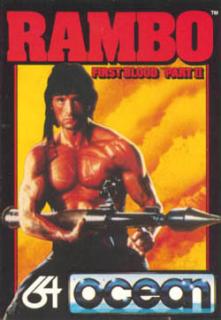 Rambo: First Blood Part II - C64 Cover & Box Art