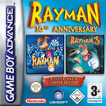 Rayman 10th Anniversary - GBA Cover & Box Art