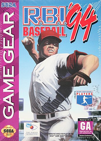 RBI Baseball '94 - Game Gear Cover & Box Art