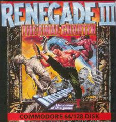 Renegade III: The Final Chapter - C64 Cover & Box Art
