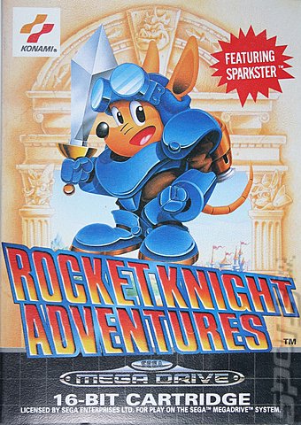 Rocket Knight Adventures - Sega Megadrive Cover & Box Art