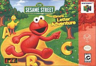 Sesame Street: Elmo's Letter Adventure - N64 Cover & Box Art