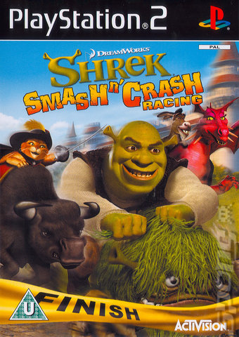 Shrek Smash 'N' Crash Racing - PS2 Cover & Box Art