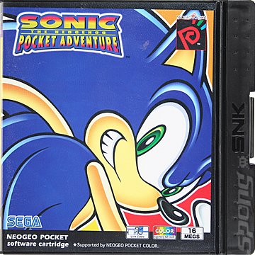 Sonic the Hedgehog Pocket Adventure - Neo Geo Pocket Colour Cover & Box Art