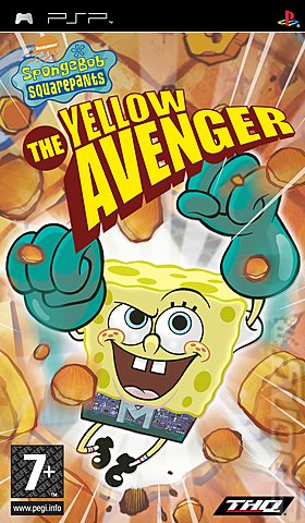 SpongeBob Squarepants: The Yellow Avenger - PSP Cover & Box Art