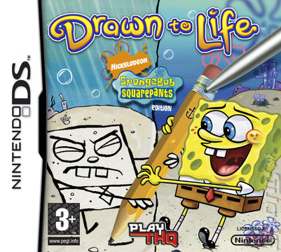 Drawn to Life: Spongebob Squarepants Edition - DS/DSi Cover & Box Art