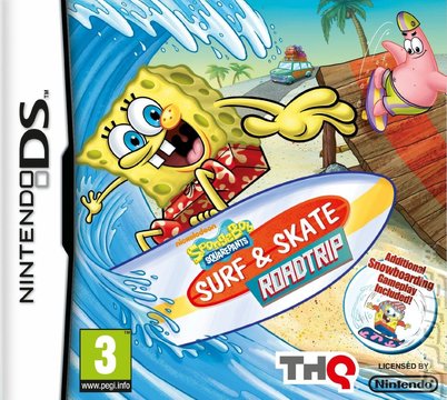 SpongeBob Squarepants: Surf & Skate Roadtrip - DS/DSi Cover & Box Art