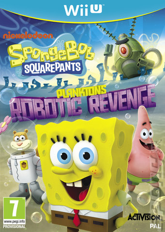 SpongeBob SquarePants: Plankton's Robotic Revenge - Wii U Cover & Box Art