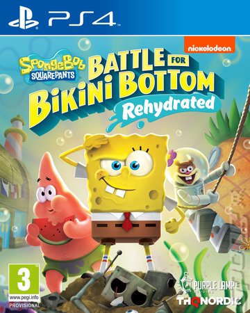 SpongeBob SquarePants: Battle for Bikini Bottom: Rehydrated - PS4 Cover & Box Art