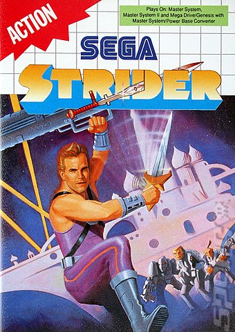 Strider - Sega Master System Cover & Box Art