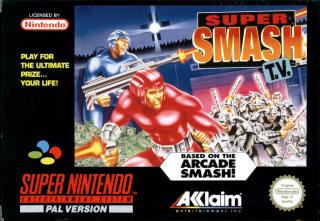 Super Smash TV - SNES Cover & Box Art