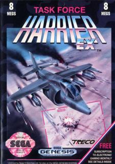 Task Force Harrier - Sega Megadrive Cover & Box Art