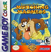 Tazmania Munching Madness - Game Boy Color Cover & Box Art