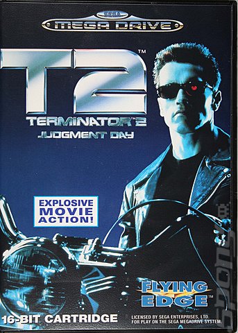 Terminator 2: Judgement Day - Sega Megadrive Cover & Box Art
