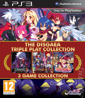 The Disgaea Triple Play Collection - PS3 Cover & Box Art