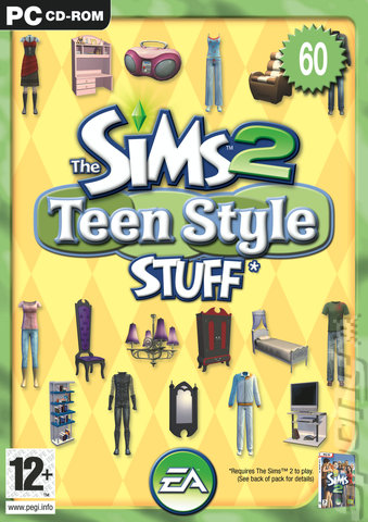 The Sims 2: Teen Style Stuff - PC Cover & Box Art