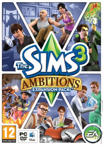 The Sims 3: Ambitions - PC Cover & Box Art