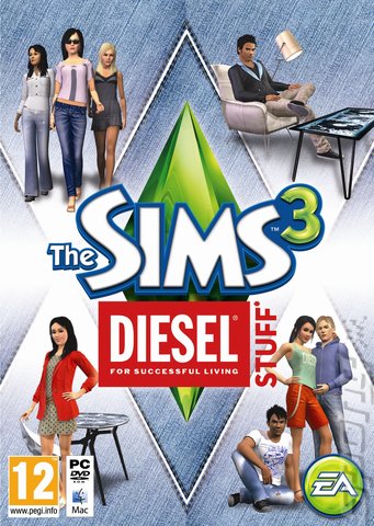 The Sims 3: Diesel Stuff - Mac Cover & Box Art