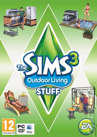 The Sims 3: Outdoor Living Stuff - PC Cover & Box Art