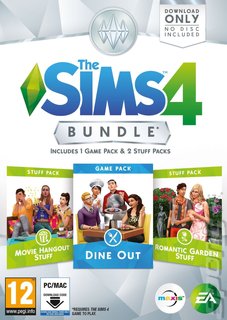 The Sims 4: Bundle (Dine Out + Movie Hangout & Romantic Garden Stuff) (PC)