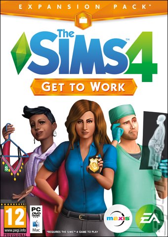The Sims 4: Get to Work - PC Cover & Box Art