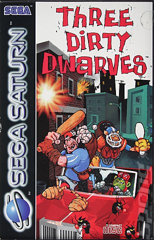 Three Dirty Dwarves - Saturn Cover & Box Art