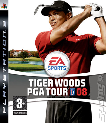 Tiger Woods PGA Tour 08 - PS3 Cover & Box Art