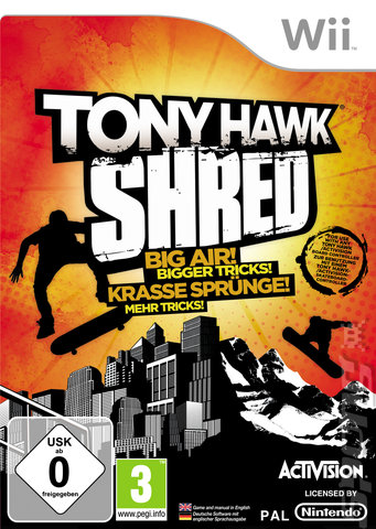 Tony Hawk: Shred - Wii Cover & Box Art
