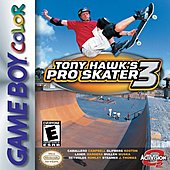 Tony Hawk's Pro Skater 3 - Game Boy Color Cover & Box Art