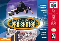 Tony Hawk's Skateboarding - N64 Cover & Box Art