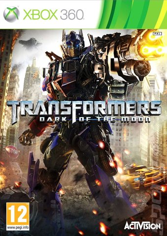 Transformers: Dark of the Moon - Xbox 360 Cover & Box Art