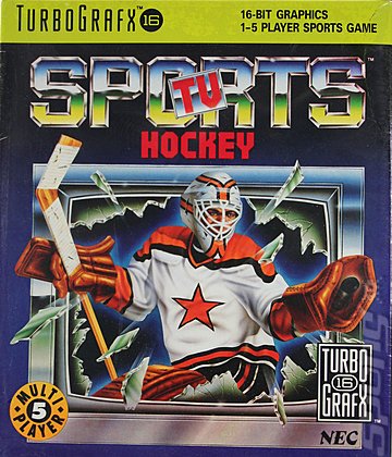 TV Sports Hockey - NEC PC Engine Cover & Box Art