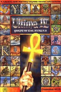 Ultima IV: Quest of the Avatar - C64 Cover & Box Art