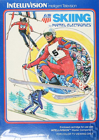 US Ski Team Skiing - Intellivision Cover & Box Art