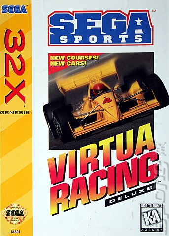 Virtua Racing Deluxe - Sega 32-X Cover & Box Art