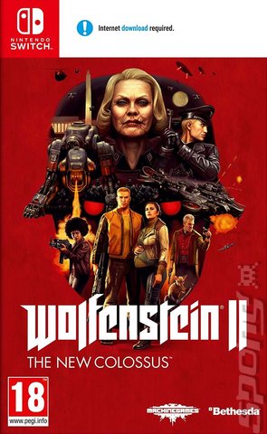 Wolfenstein II: The New Colossus - Switch Cover & Box Art