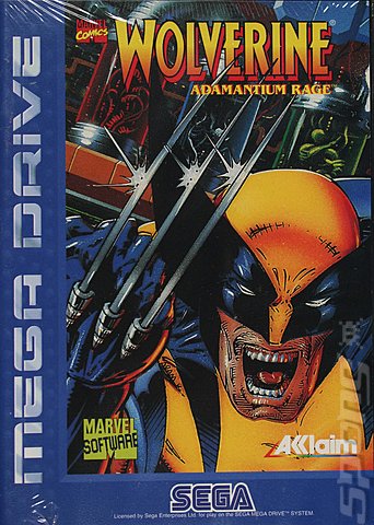 Wolverine: Adamantium Rage - Sega Megadrive Cover & Box Art