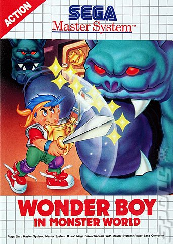 Wonderboy in Monster World - Sega Master System Cover & Box Art