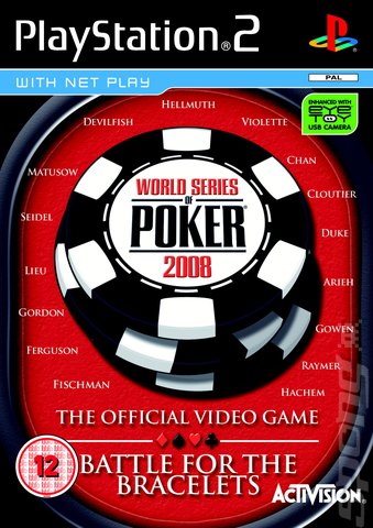 World Series of Poker 2008: Battle for the Bracelets - PS2 Cover & Box Art