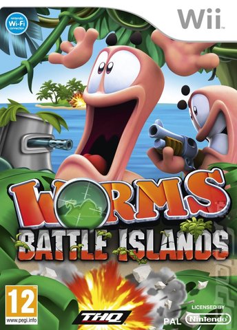 Worms: Battle Islands - Wii Cover & Box Art