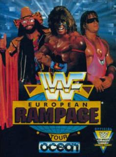 WWF: European Rampage Tour - C64 Cover & Box Art