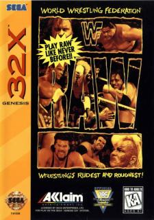 WWF Raw - Sega 32-X Cover & Box Art