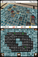 3 in 1: Solitaire, Mahjong & Tangram - DS/DSi Screen