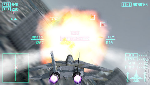 Ace Combat: Joint Assault - PSP Screen